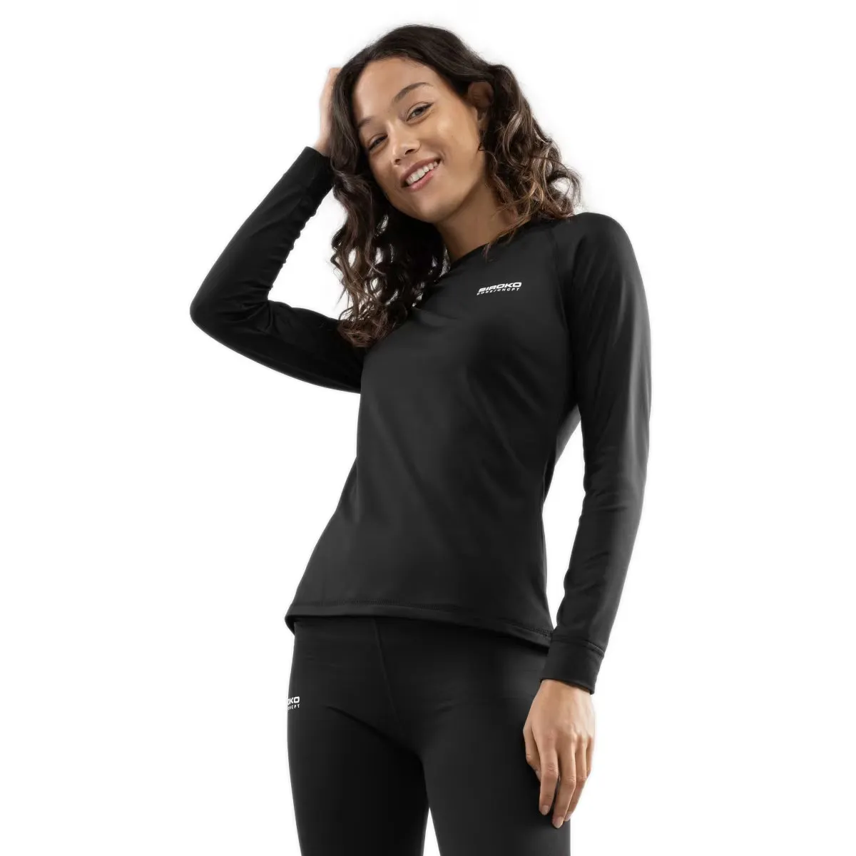 

Женская термобельевая футболка для лыж и снега Core Aletsch Top Siroko, черный