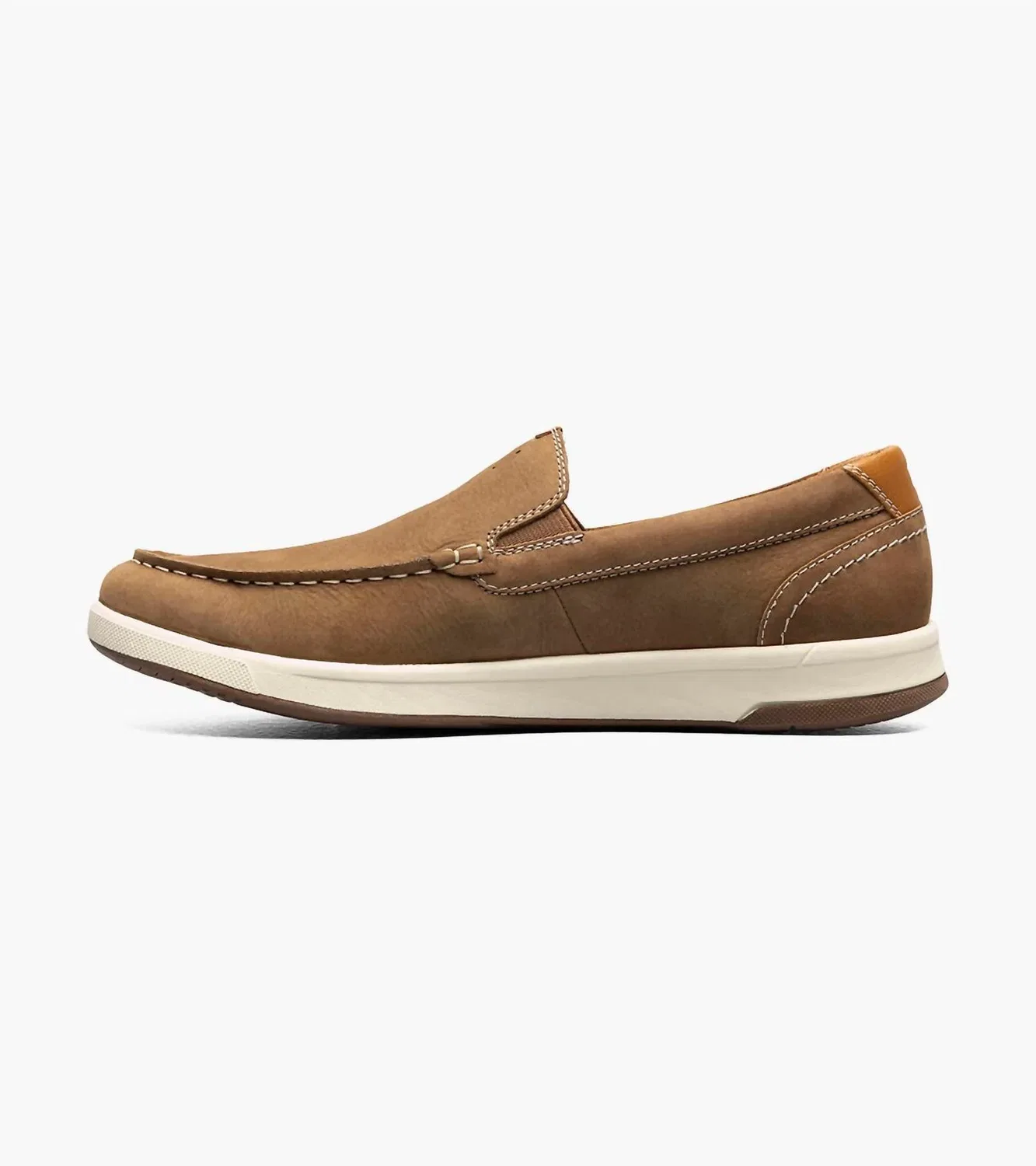 Florsheim Мужские слипоны с перекрестным носком и мокасиновым носком, цвет «грибной» — фото 3