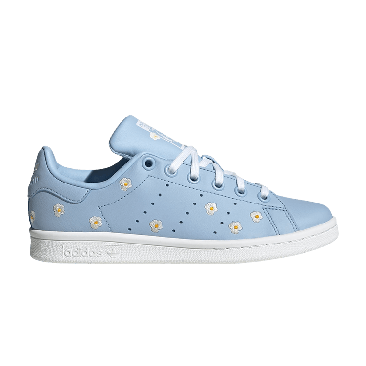 

Кроссовки adidas Stan Smith J 'Floral Embroidery - Clear Sky', синий