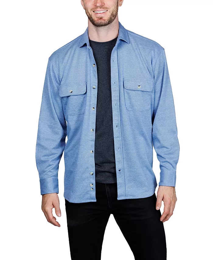 

Супермягкая однотонная рубашка-свитер Tailorbyrd, синий