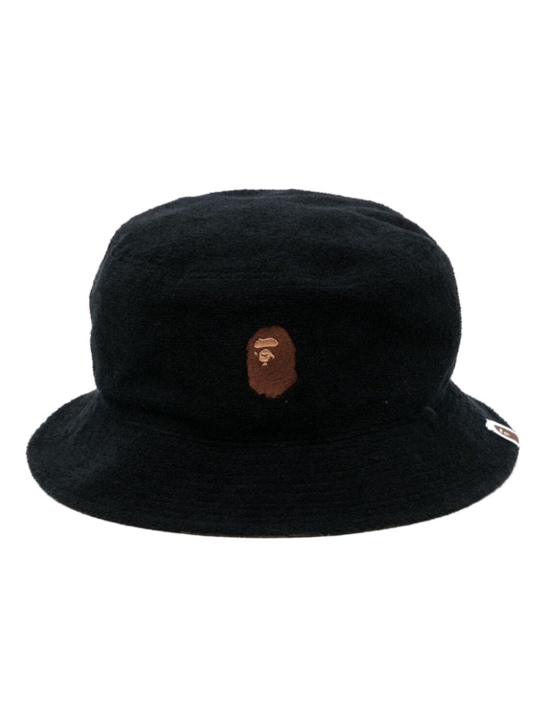 

A BATHING APE панама с вышитым логотипом, черный