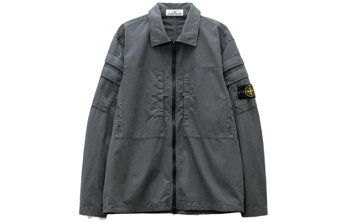 

Куртка мужская свинцово-серая Stone Island, серый