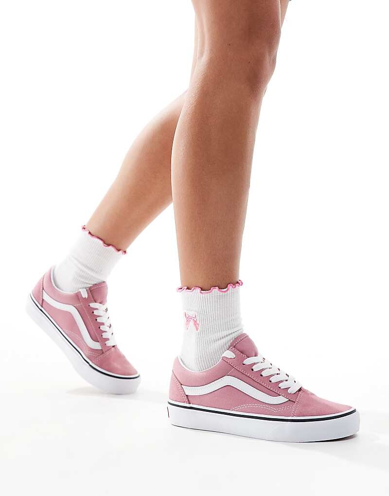 

Розовые кроссовки Vans Old Skool, Розовый, Розовые кроссовки Vans Old Skool