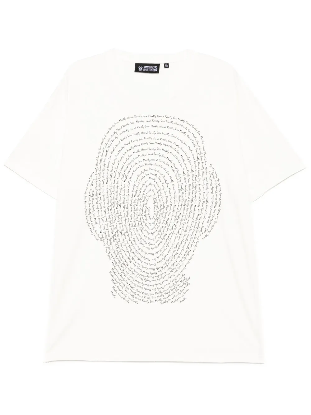 

Футболка с принтом Branded Finger Mostly Heard Rarely Seen, белый