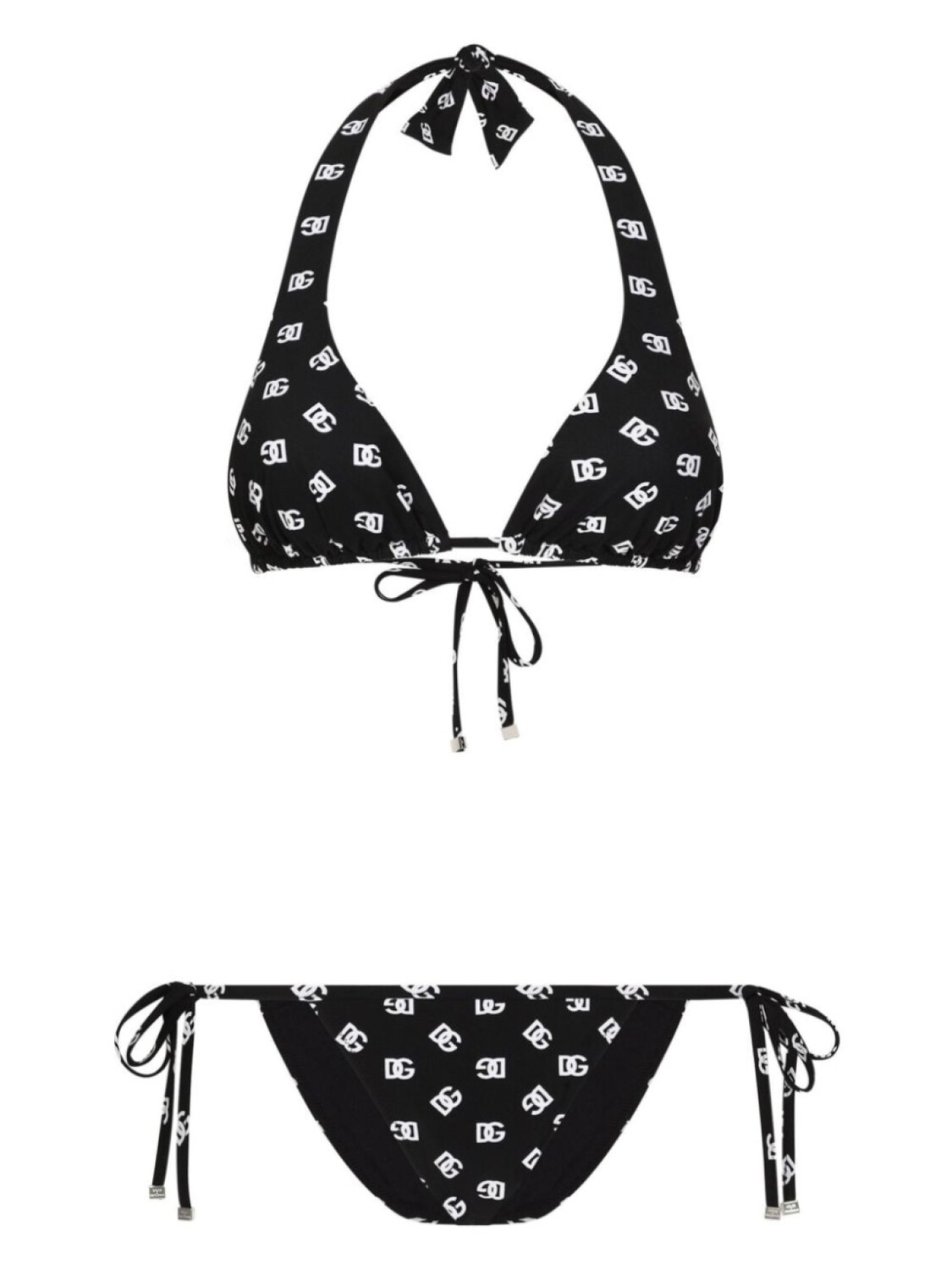 

Dolce & Gabbana бикини с треугольными чашками и логотипом DG, черный