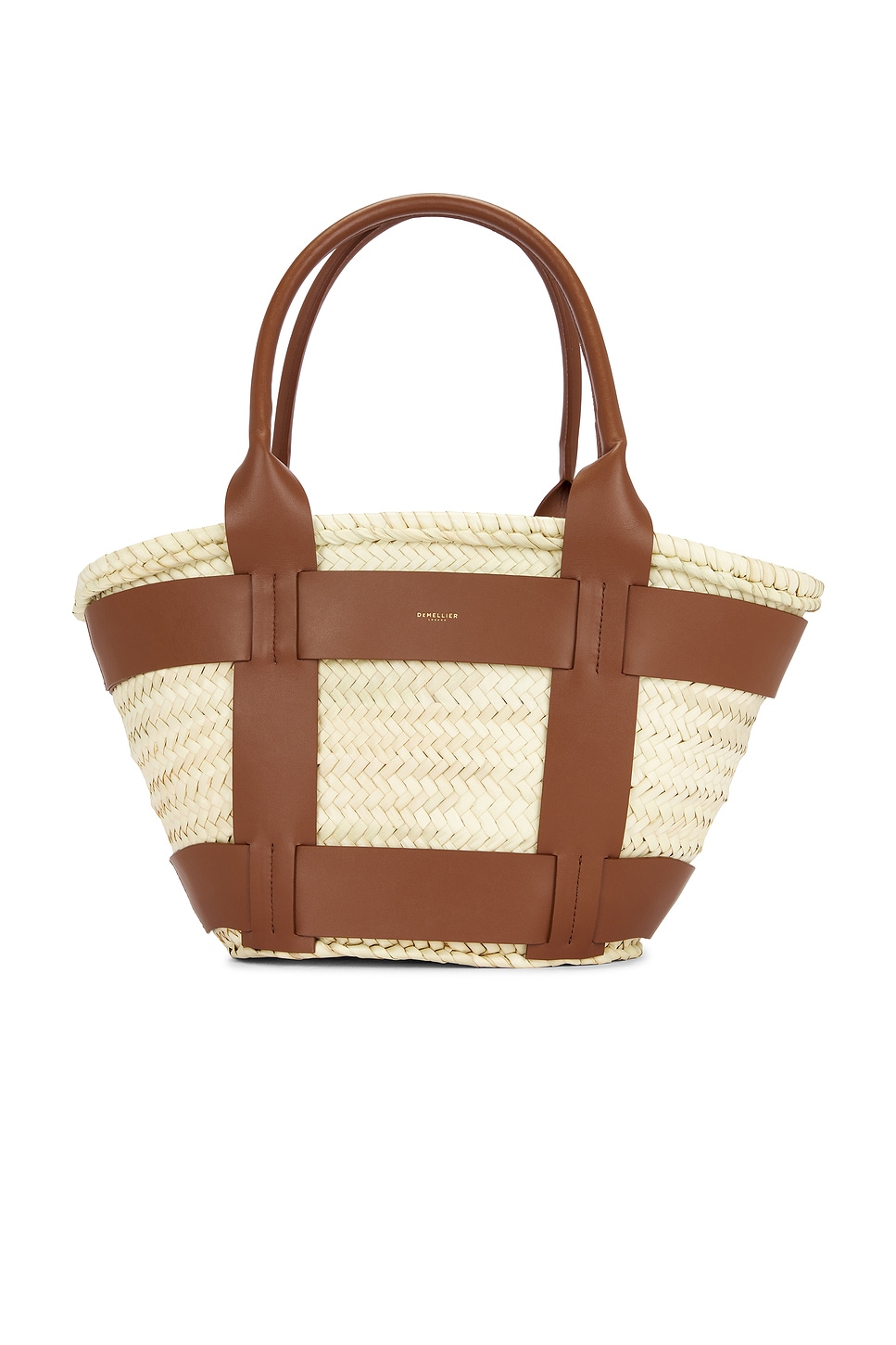 

Сумка-тоут Santorini от Demellier London, natural & tan