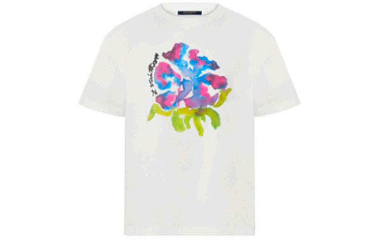 

LOUIS VUITTON Футболка SS22 мужская белая, Белый, LOUIS VUITTON Футболка SS22 мужская белая