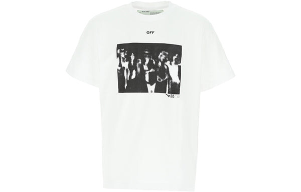 Футболка spray painting arrows sketch short sleeve oversize 'white black' Off-White, белый — фото 2