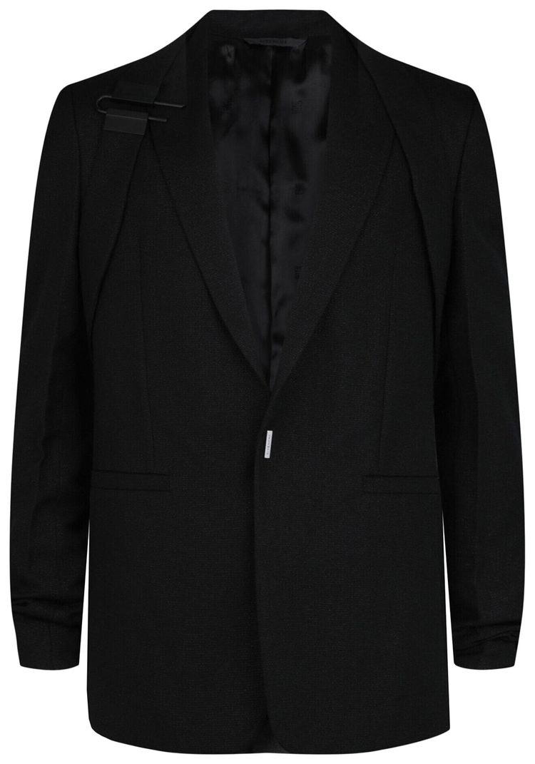 

Блейзер Givenchy U Lock Harness Slim Fit Blazer, черный