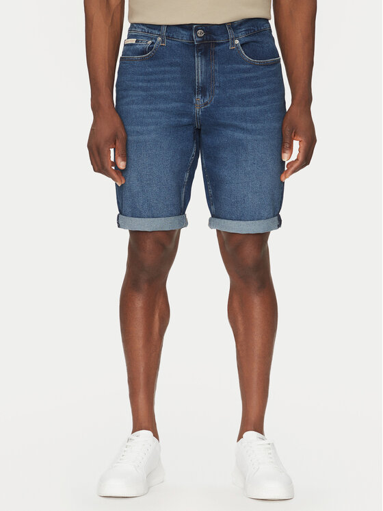 

Облегающие джинсовые шорты J30J327184 Calvin Klein Jeans, синий