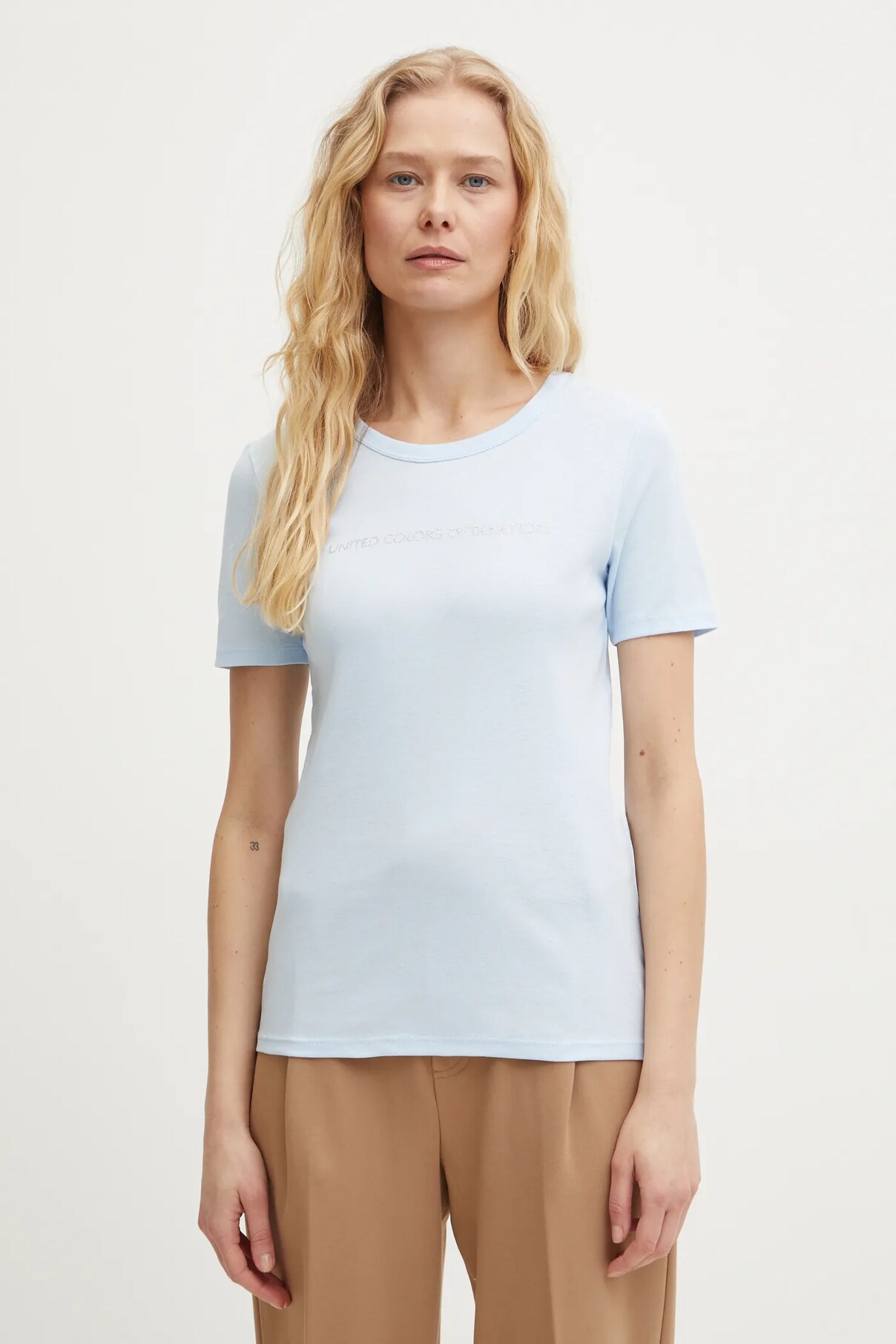 

Футболка из хлопка United Colors Of Benetton, синий