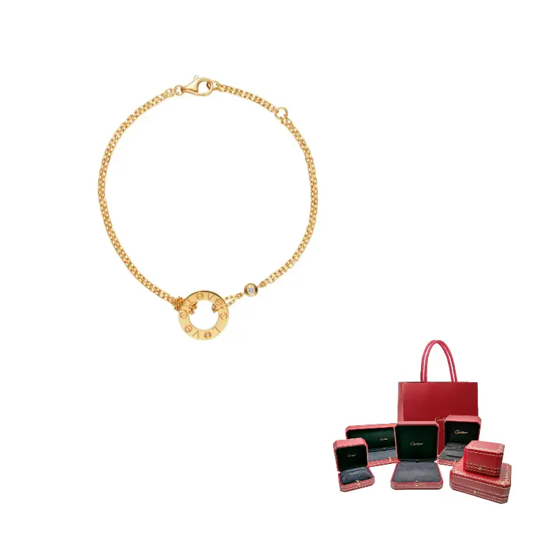 

Cartier Браслет Love Circle с бриллиантами из желтого золота 18K