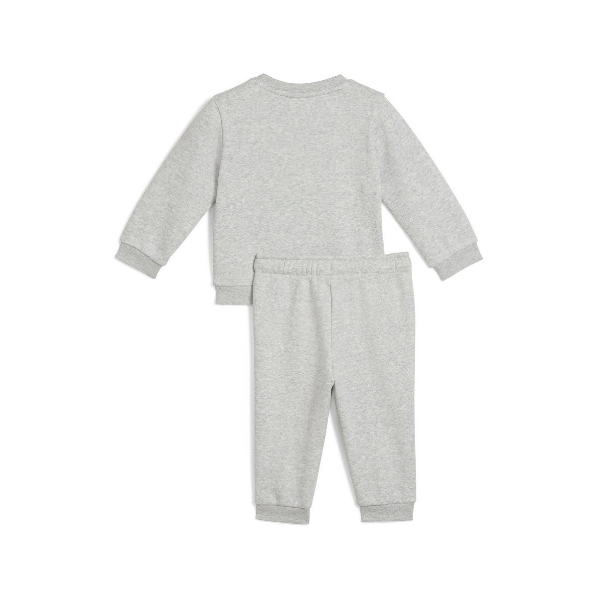 Детский комбинезон Baby Minicat ESS Crew Suit Set, на флисовой подкладке, размеры 74-98 см. Puma, Light Gray Heat — фото 2