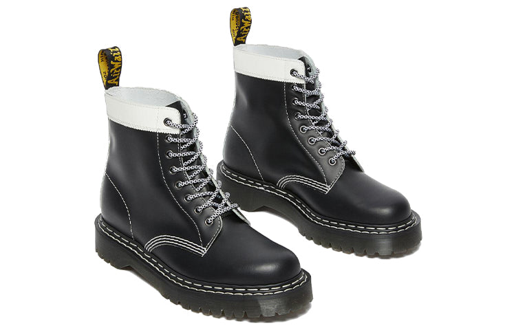 Мужские ботинки Dr. Martens 1460 Pascal Bex кожаные с контрастной строчкой, черный — фото 3