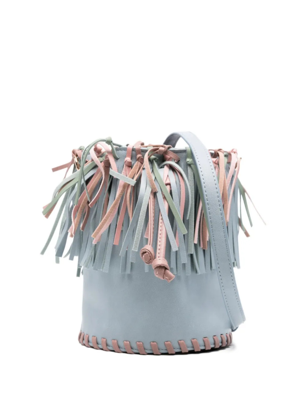 

Сумка-ведро Stella McCartney Kids с кисточками и бахромой, синий