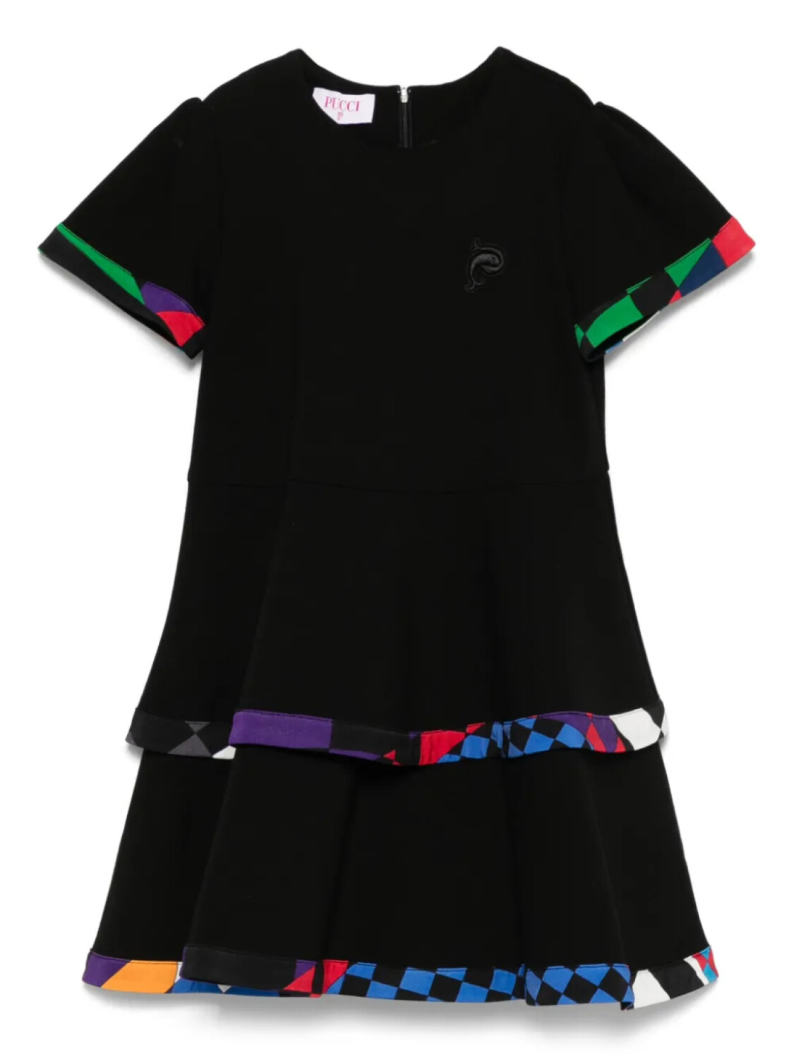 

PUCCI Junior платье с отделкой Giardino, черный