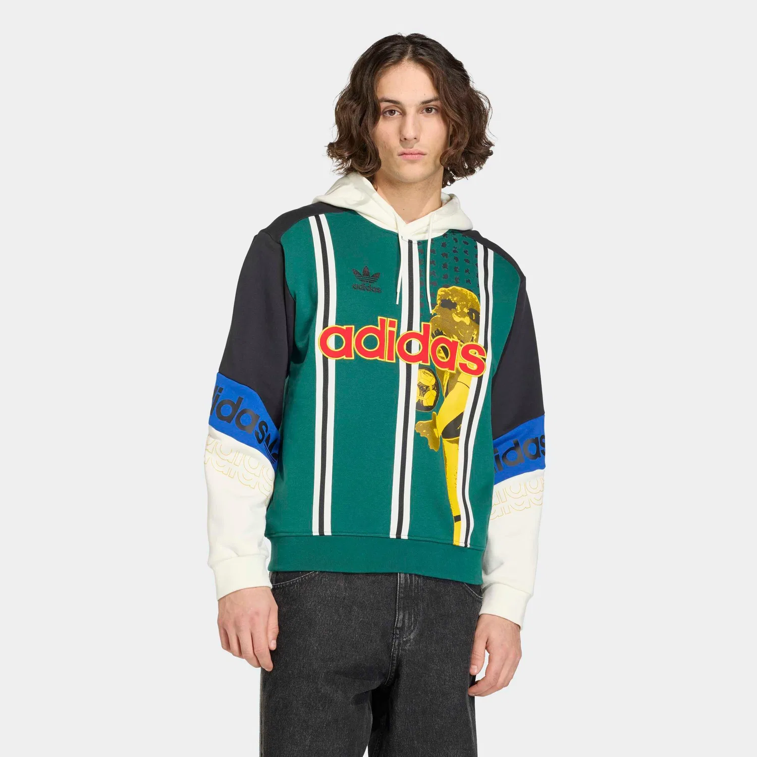 Толстовка Adidas Originals зеленого цвета — фото 2
