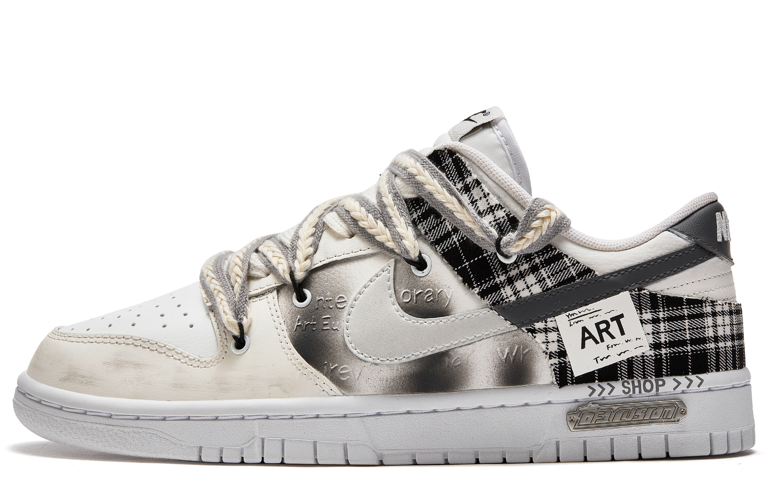 

Nike Dunk Free Panda Футболка Устойчивая к износу Низкая обувь для скейтбординга Мужская Цвет экрю