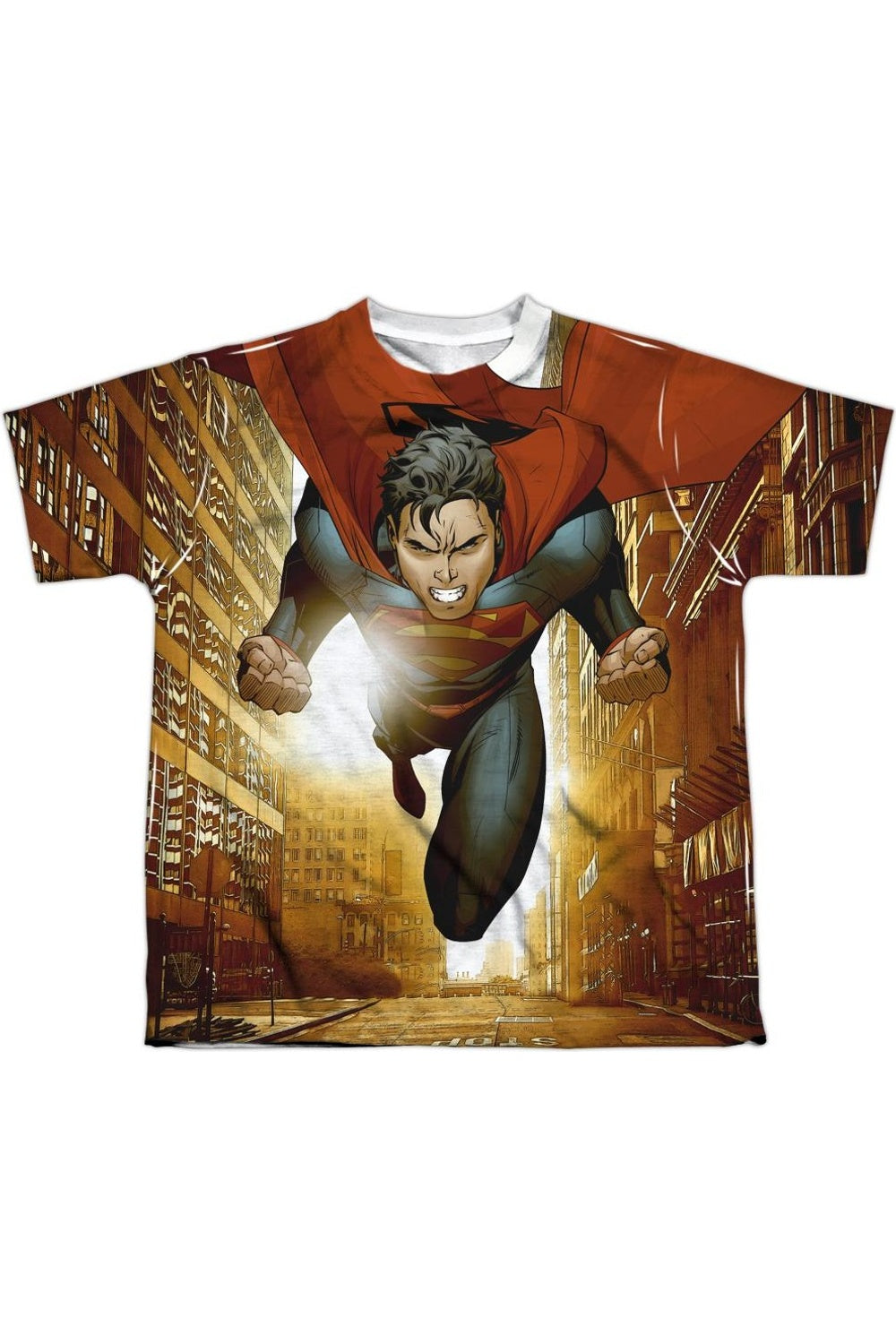 

Футболка с коротким рукавом для детей Superman Up Up City Gildan, белый