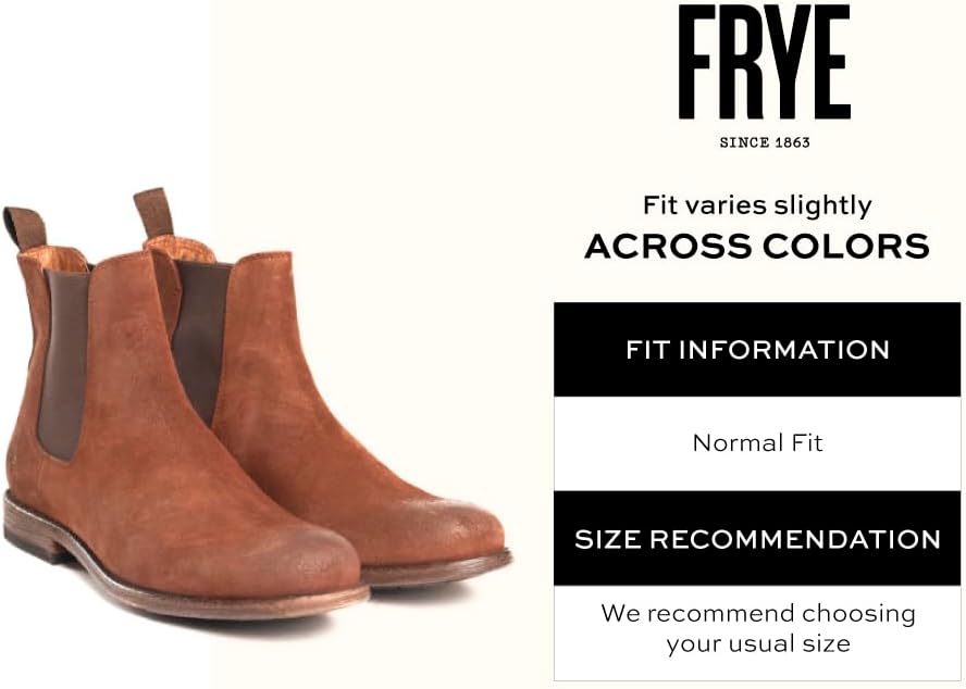 Мужские ботинки Frye Tyler Chelsea с гибкой конструкцией Блейк, эластичными боковыми панелями, удобной стелькой и полной кожаной подкладкой - высота голенища 15 см, коричневый — фото 2