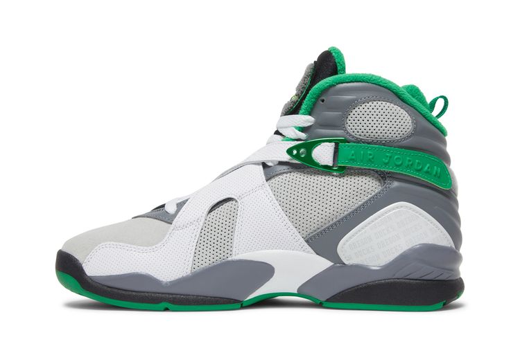 Кроссовки Air Jordan VIII 'University of Oregon - Pure Platinum' PE, белый — фото 3