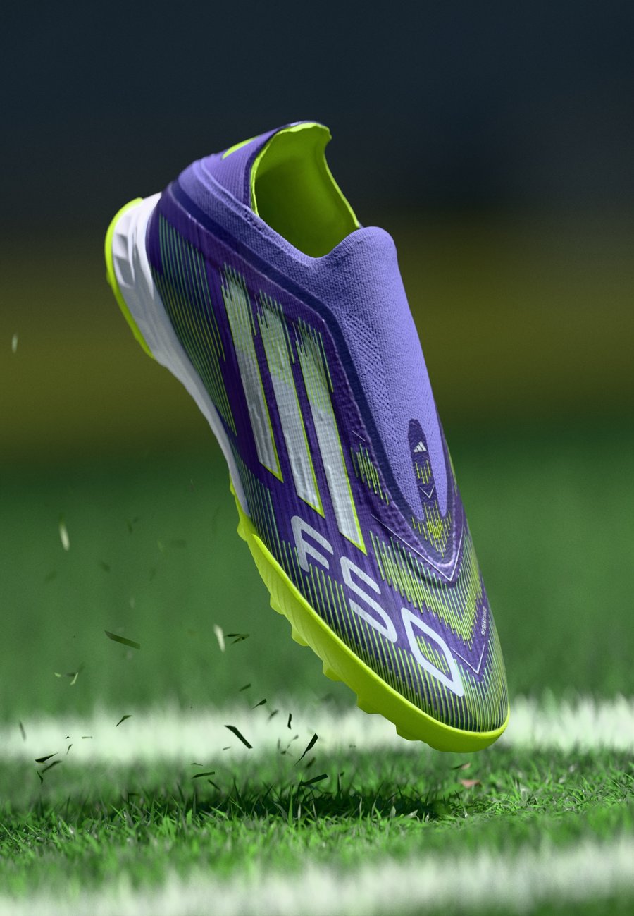 

Кроссовки Adidas Performance F50 PRO LACELESS TURF FOOTBALL BOOTS, Purple Rush/Footwear White/Lucid Lemon/Purple
