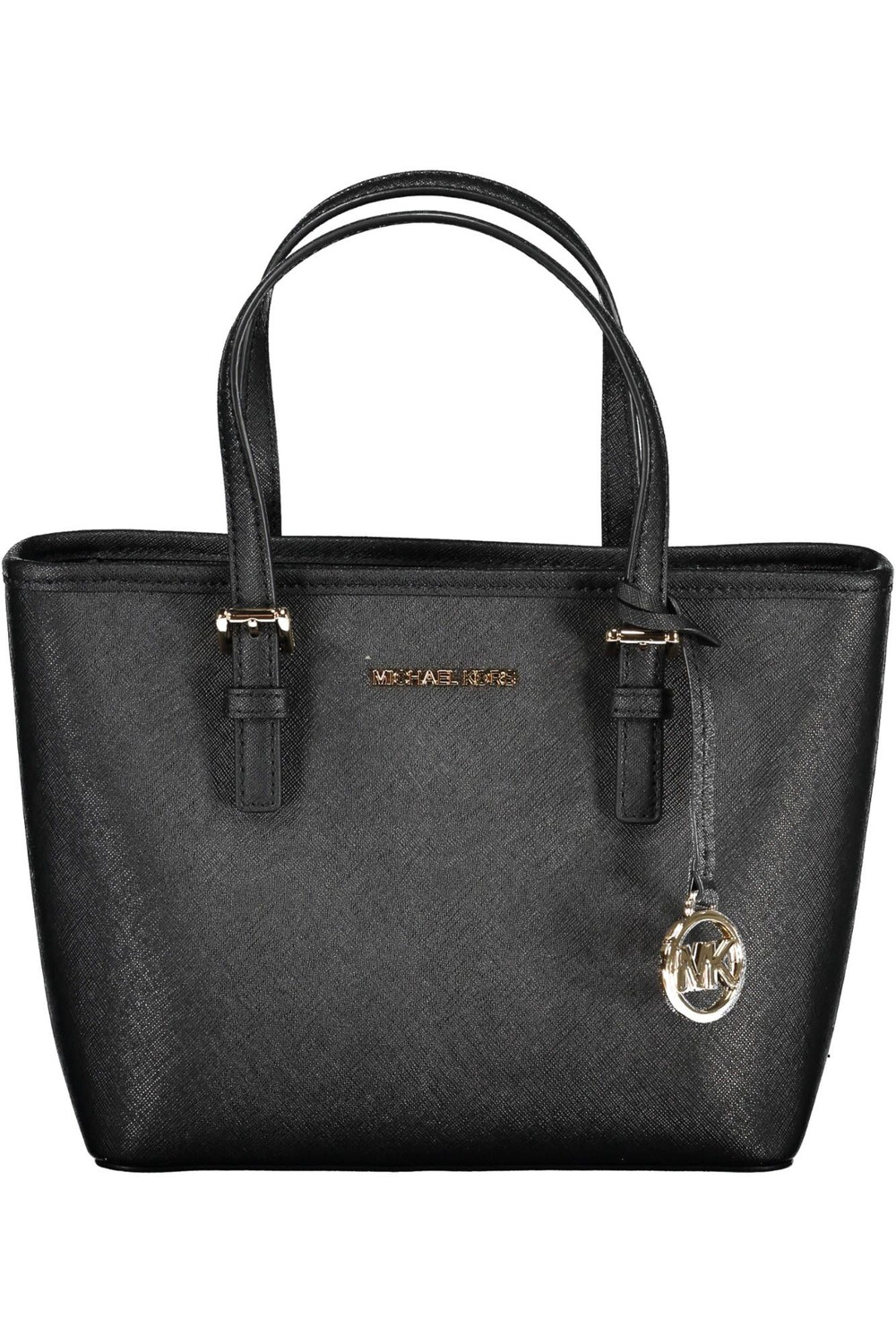 

Черная кожаная женская сумка Michael Kors