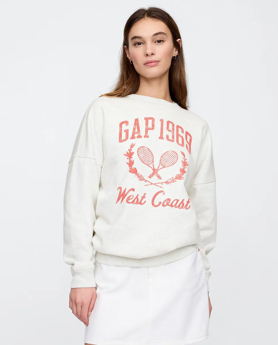 

Женская толстовка с логотипом Gap, серый