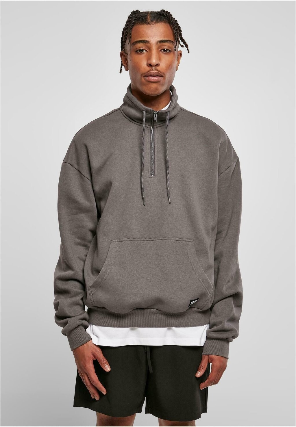 

Толстовка ORGANIC DRAWSTRING TROYER Urban Classics, darkshadow