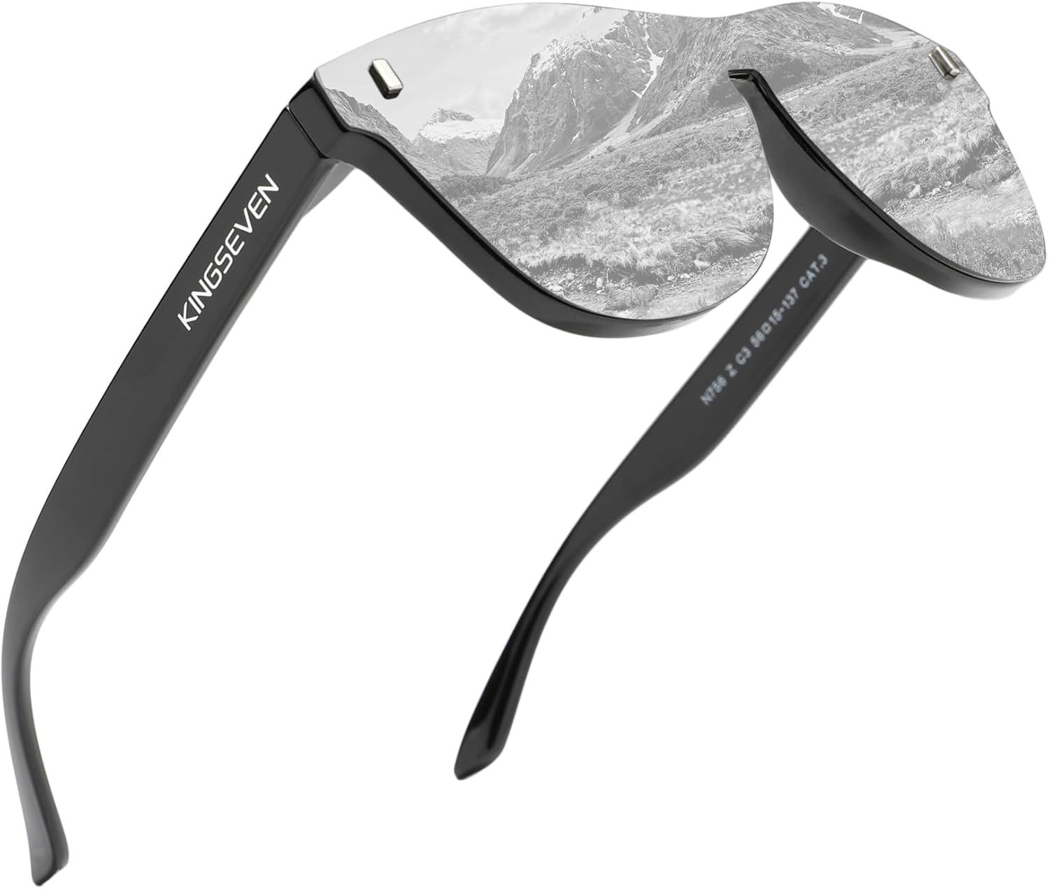 

Поляризованные солнцезащитные очки KINGSEVEN для мужчин и женщин, в стиле ретро, ​​для активного отдыха, спорта, велоспорта, рыбалки, с зеркальными линзами и полной оправой, модель 756, Silver