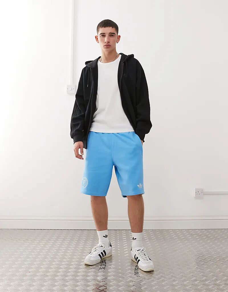 

Шорты adidas Originals Inter Miami синего и белого цветов
