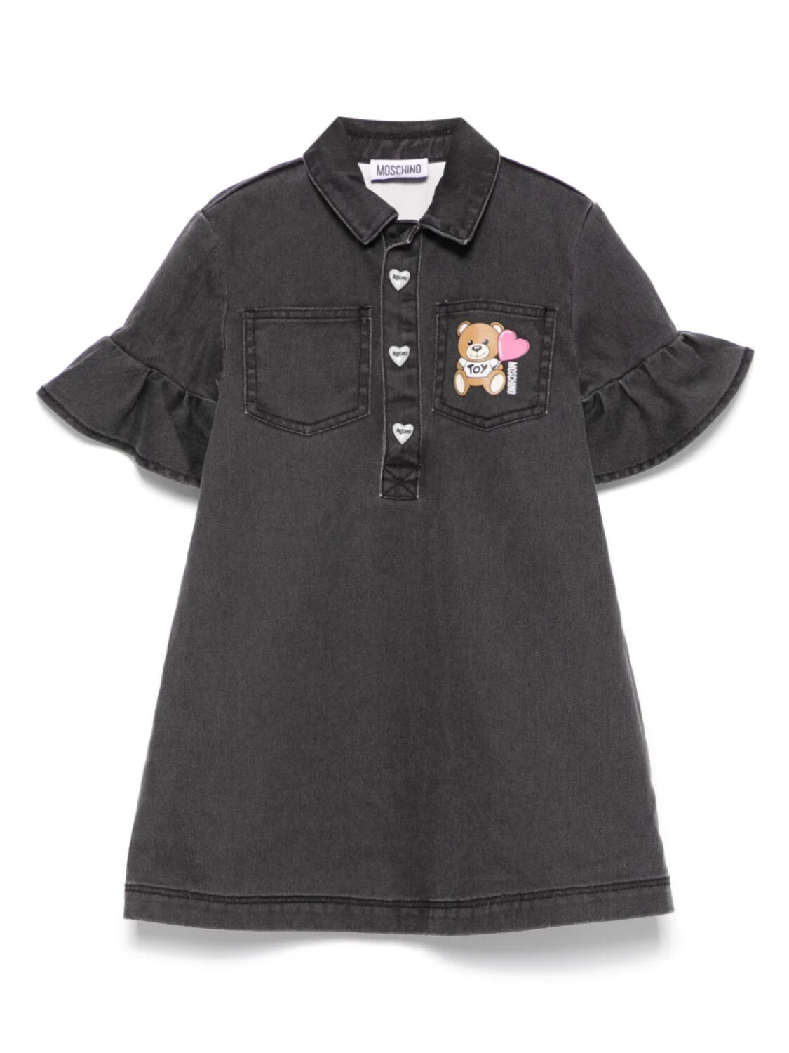 

Джинсовое платье Moschino Kids, черный