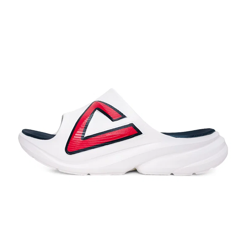 Шлепанцы PEAK с амортизацией White/Dark Blue/Red