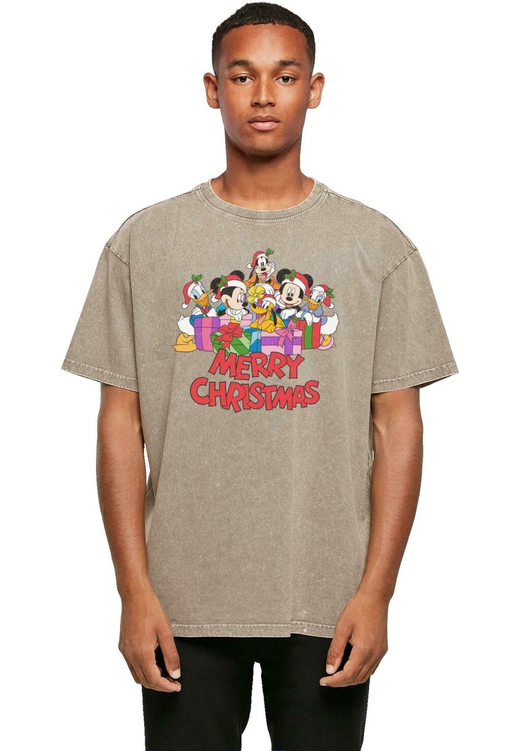 

Футболка с принтом MICKEY MOUSE AND FRIENDS CHRISTMAS ACID ABSOLUTE CULT, хаки