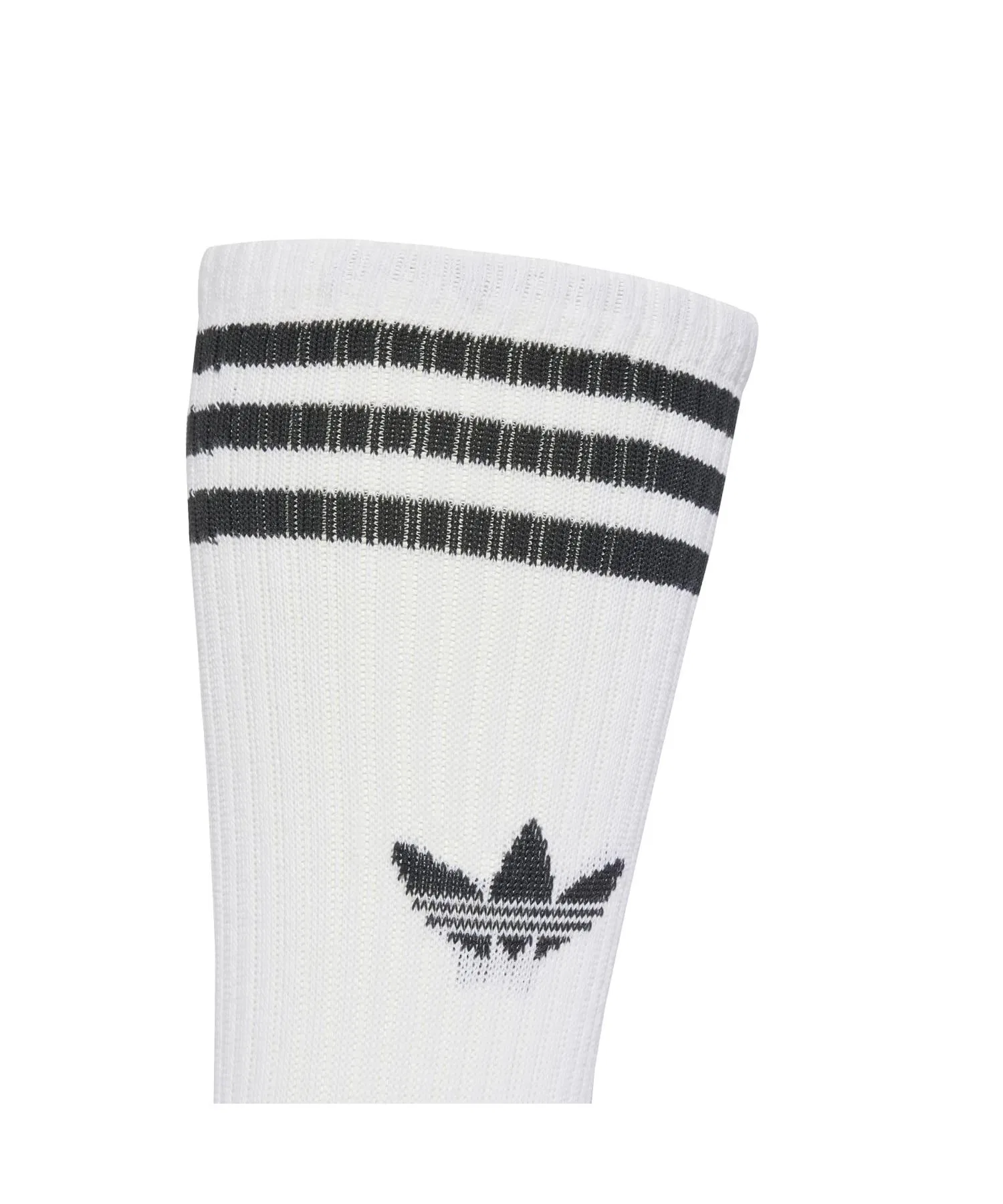 Носки adidas U 3ST HIGH SOCKS 3P (JV7416) БЕЛЫЕ/ЧЕРНЫЕ — фото 2