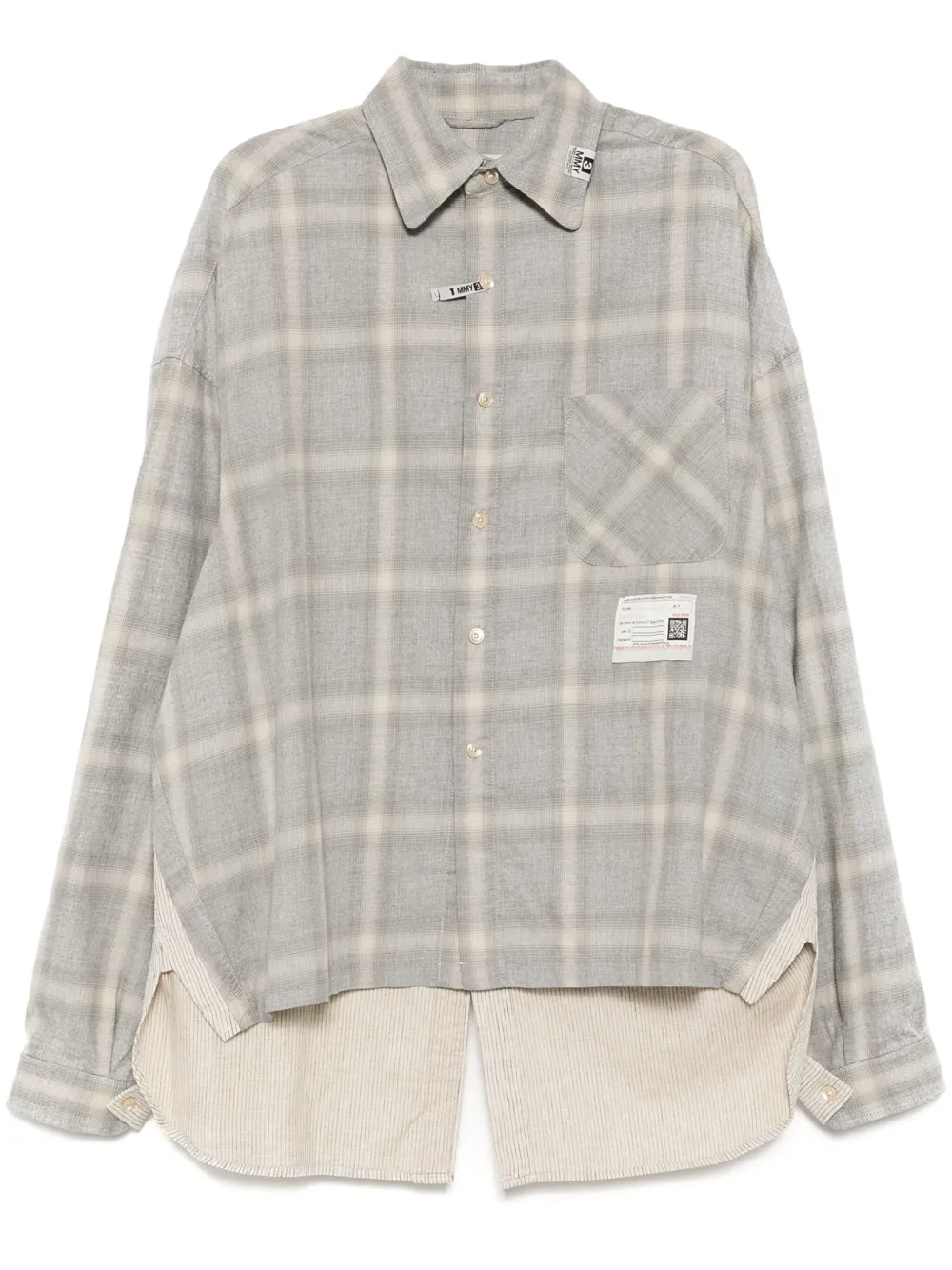 

Рубашка 2 shirts с длинными рукавами Maison Mihara Yasuhiro, серый