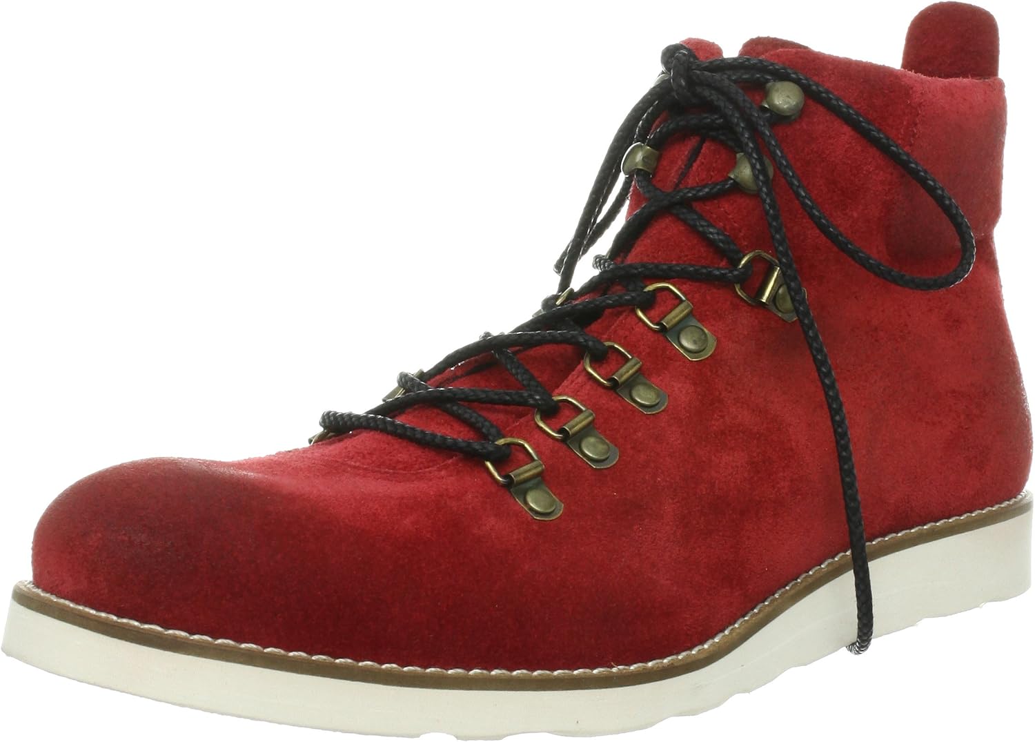 

Треккинговые ботинки Zima Z201 64611 из замши на шнуровке Ziema, красный