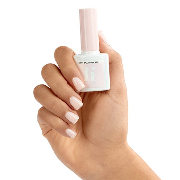 Полуперманентный лак для ногтей HI HYBRID Vegan UV Gel Polish Glitter, 131 Shiny Ballet Pink — фото 2