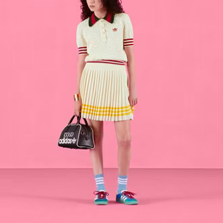 Поло Gucci X Adidas хлопок, белый — фото 2