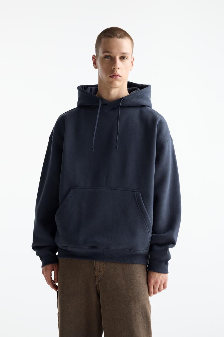 

Базовая толстовка с капюшоном Pull And Bear, синий