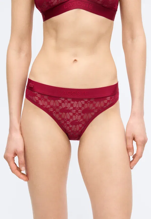 Трусы Lacoste Briefs, бордовые — фото 3