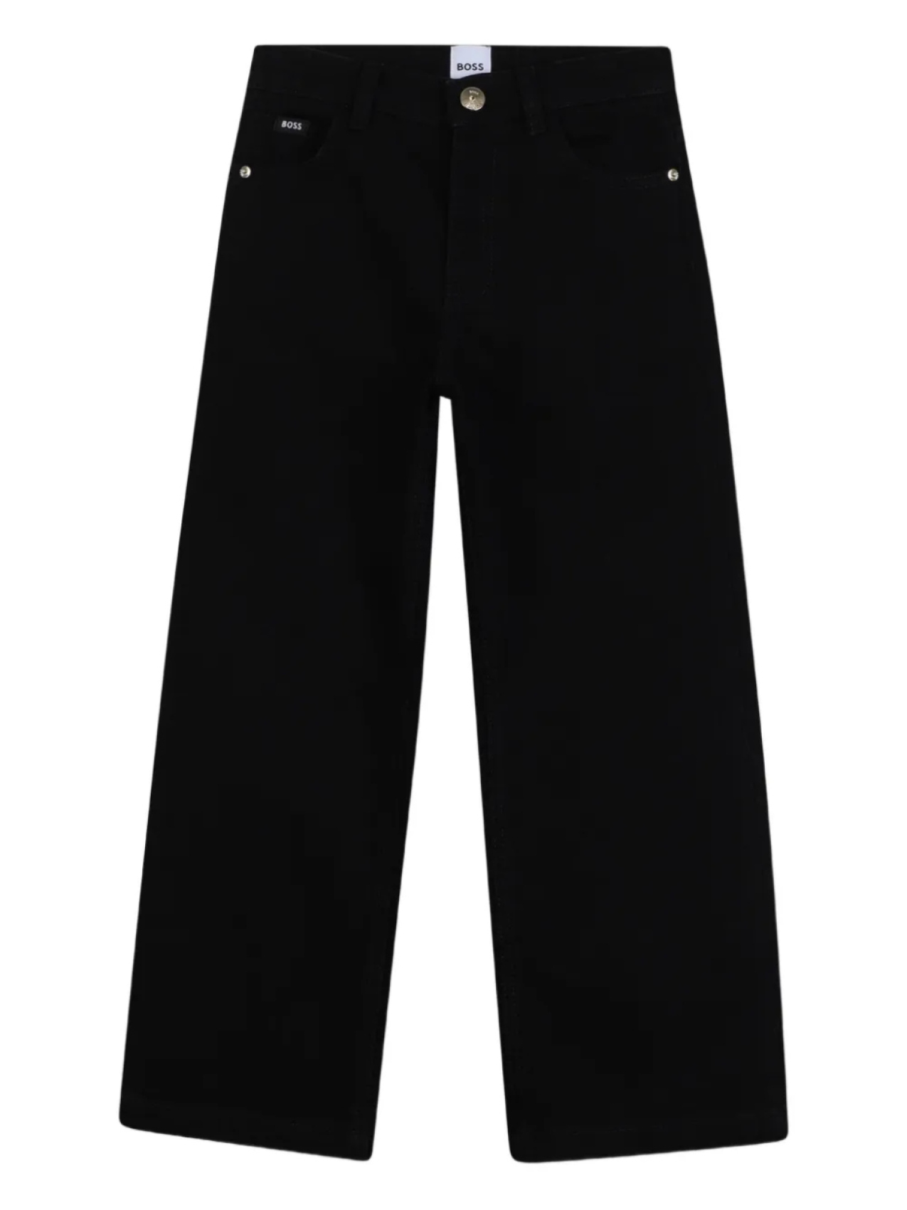 

BOSS Kidswear брюки с нашивкой-логотипом, черный