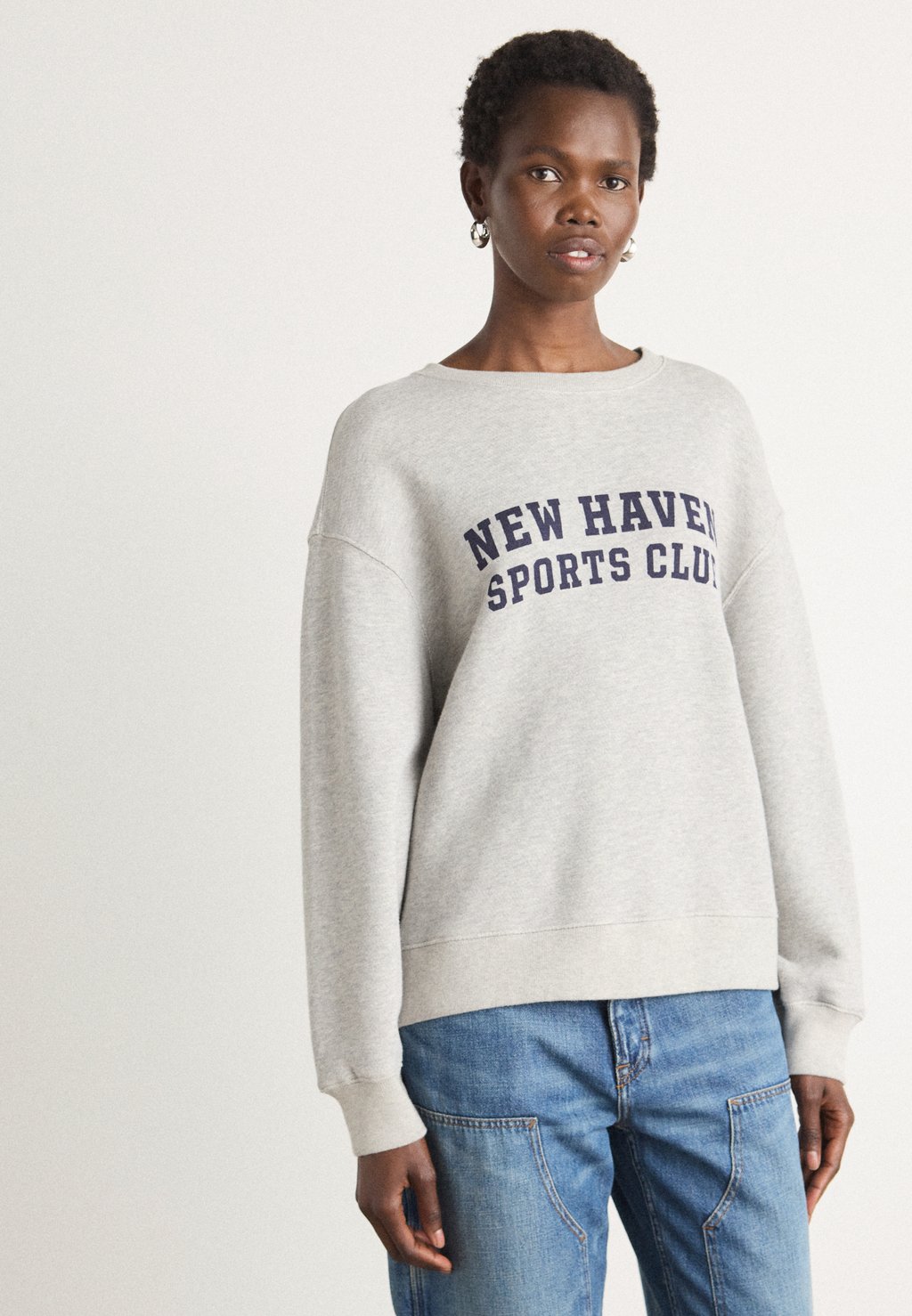 

Толстовка GRAPHIC C NECK GANT, цвет Light Grey Melange