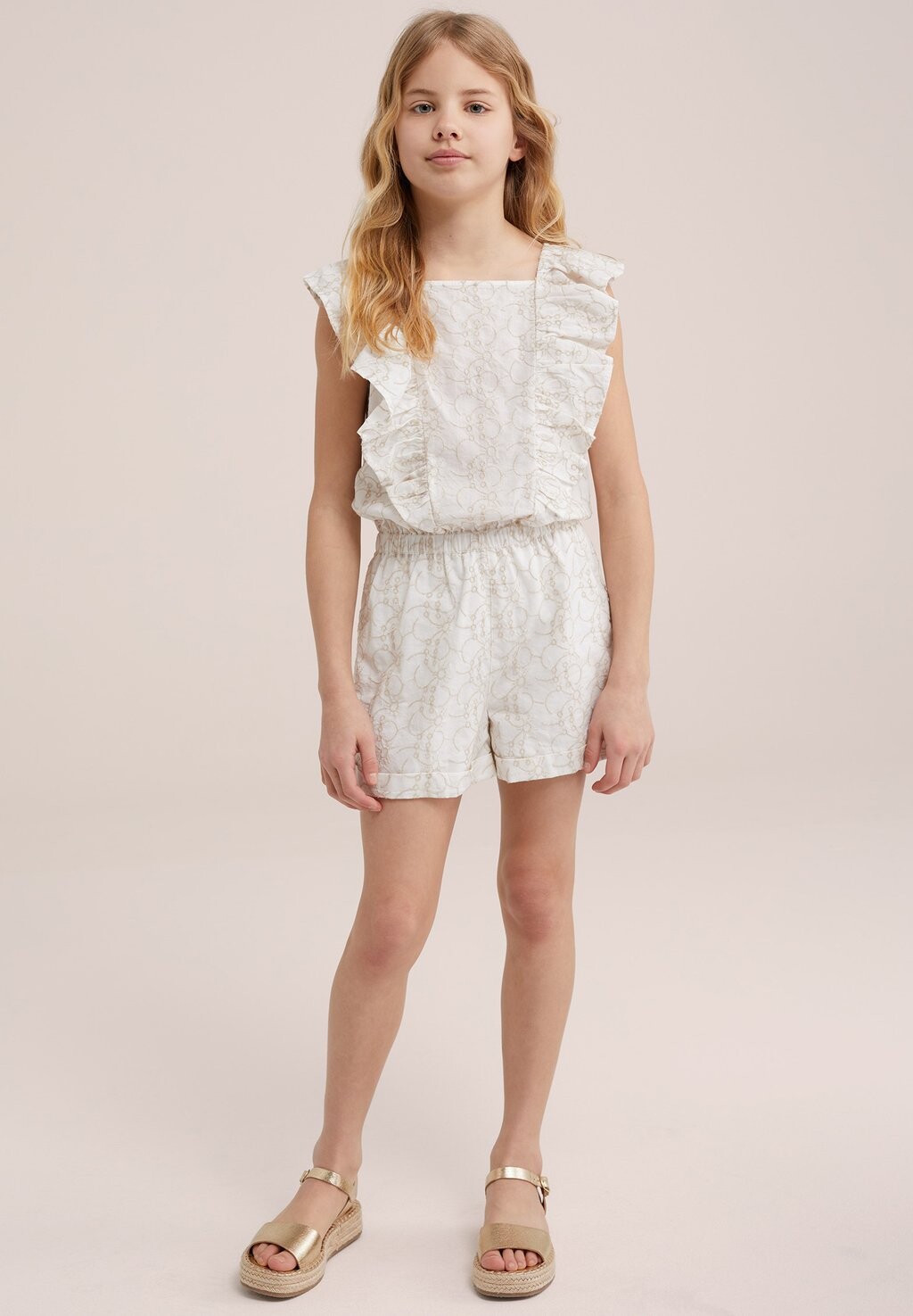 

Комбинезон WE Fashion, кремовый