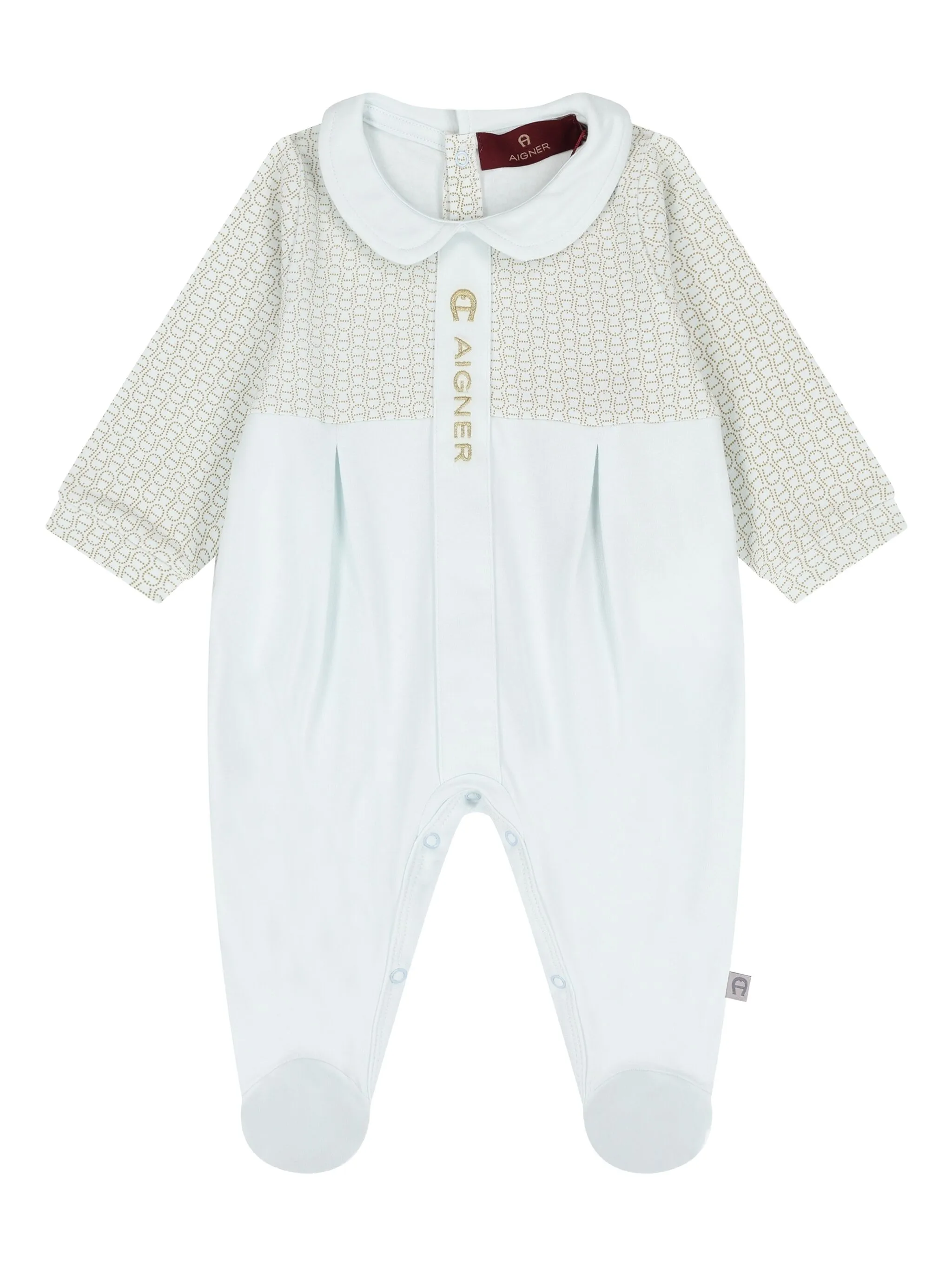 

Комбинезон с воротником Питер Пэн и логотипом Aigner Kids, синий