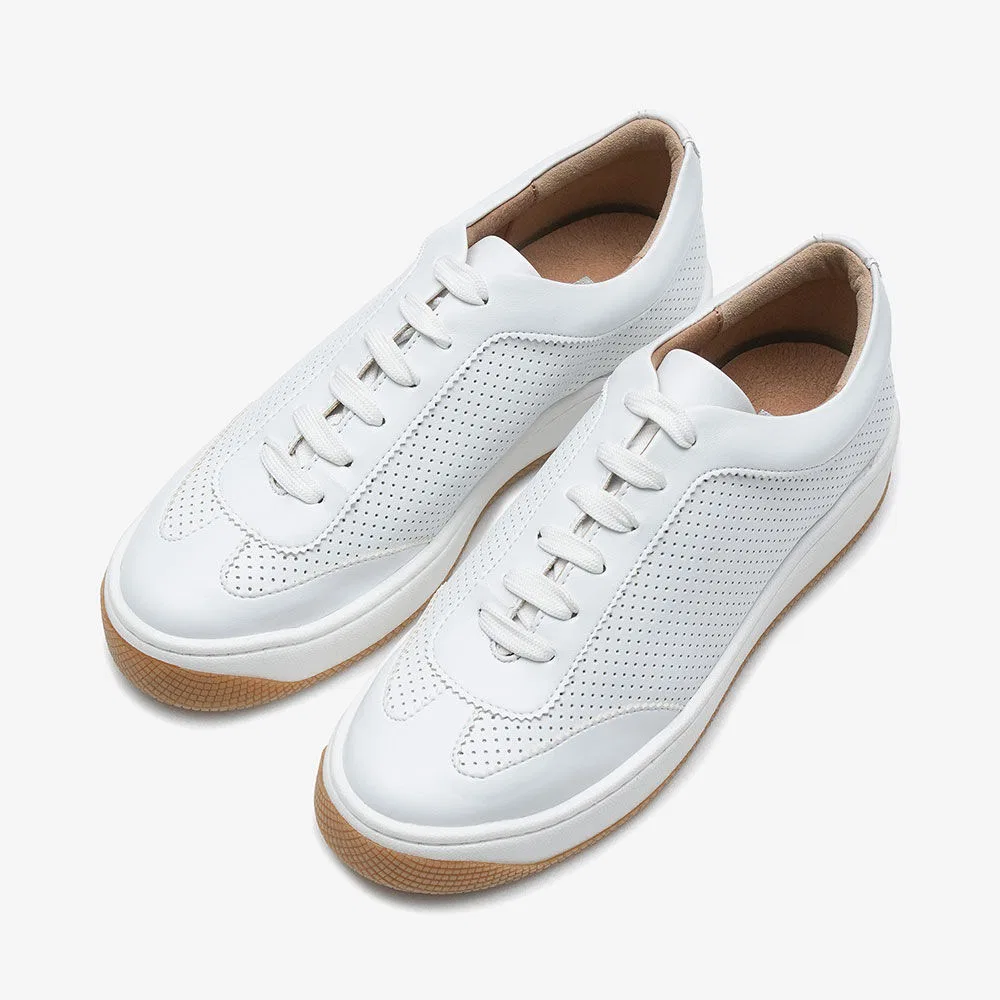 Мужские низкие винтажные кеды Limited Baskets белые от Bensimon — фото 2