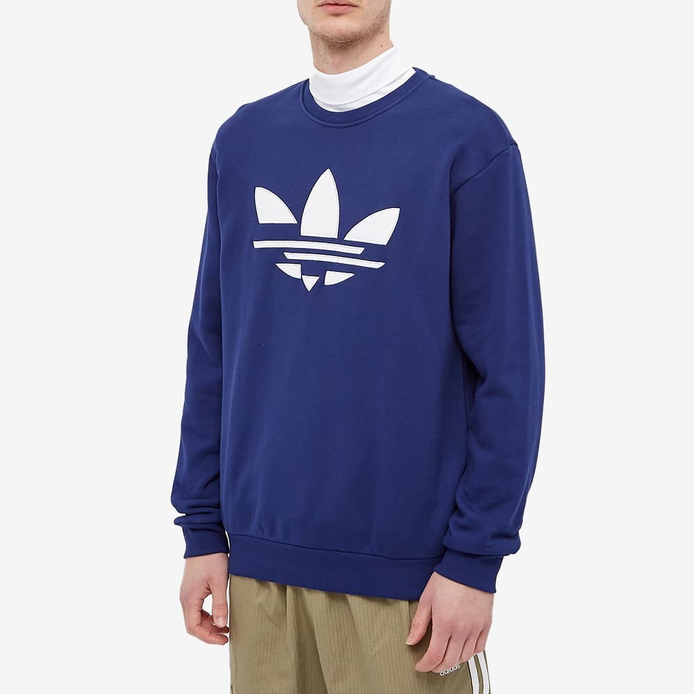 Толстовка мужская темно-синяя Adidas Originals, темно-синий — фото 4