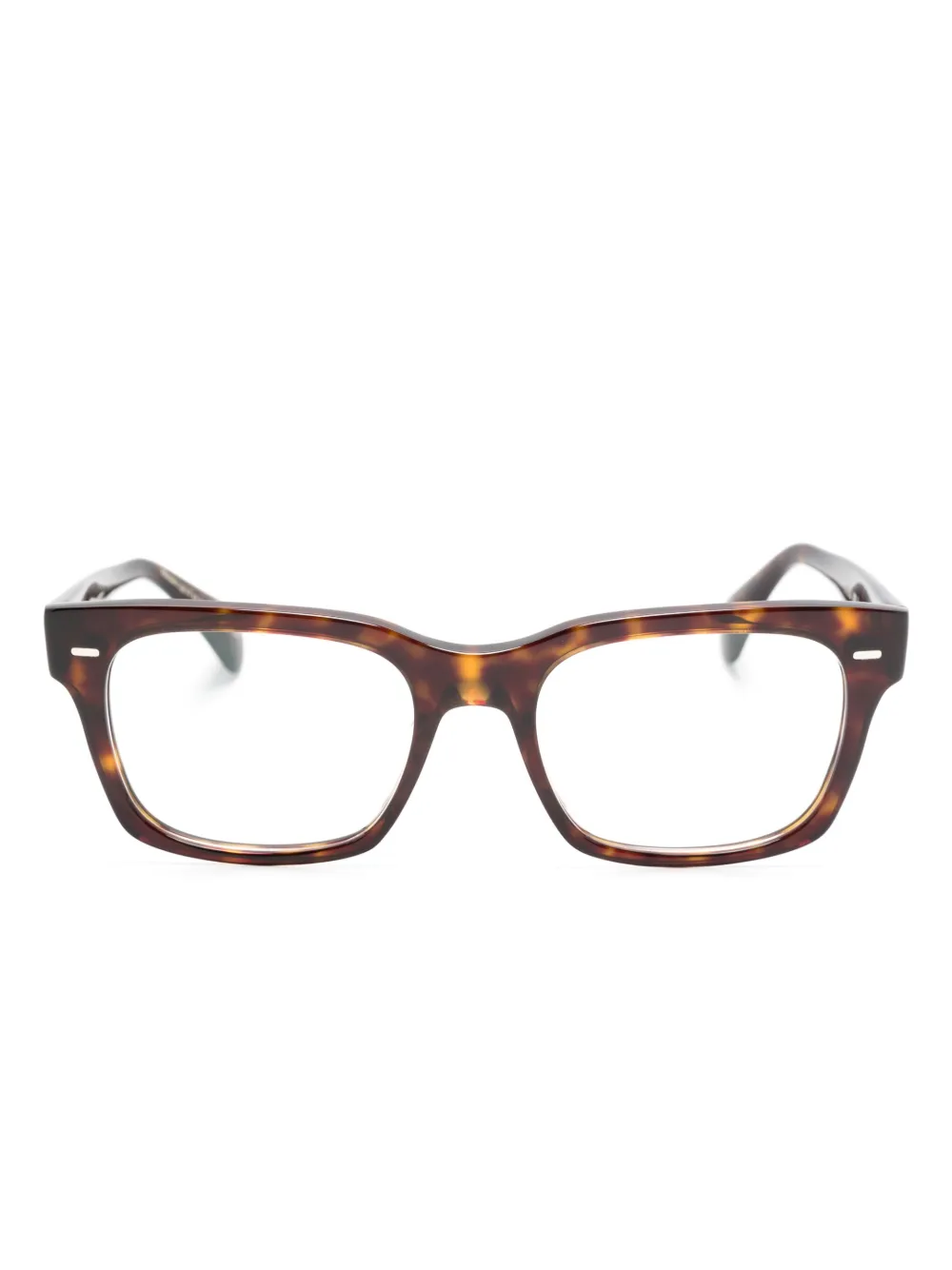 

Очки Ryce в прямоугольной оправе Oliver Peoples, коричневый