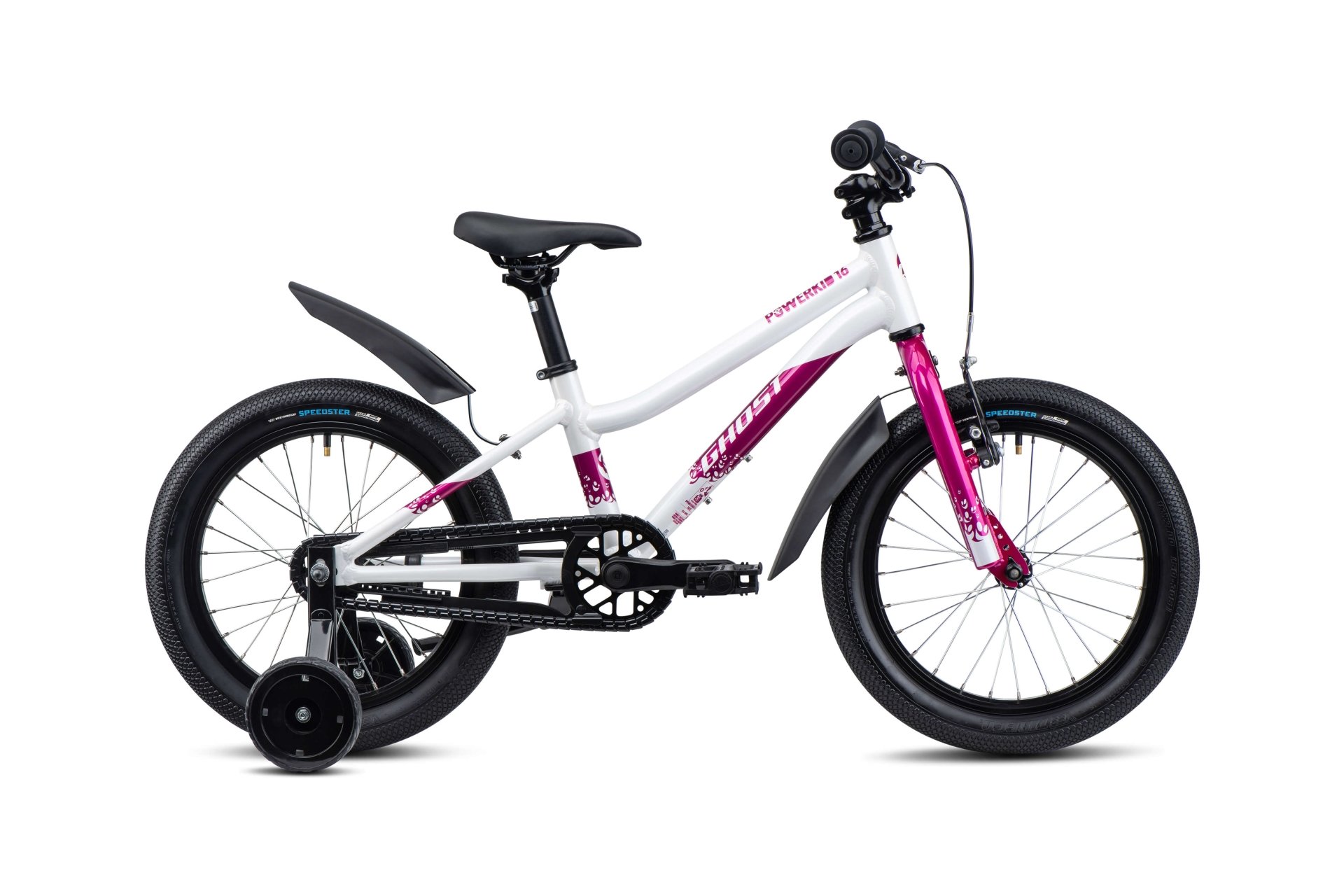 

Детский велосипед Ghost Powerkid 16 - 16 дюймов - Diamant - 2025, цвет Weiß|pearl white/candy magenta - glossy