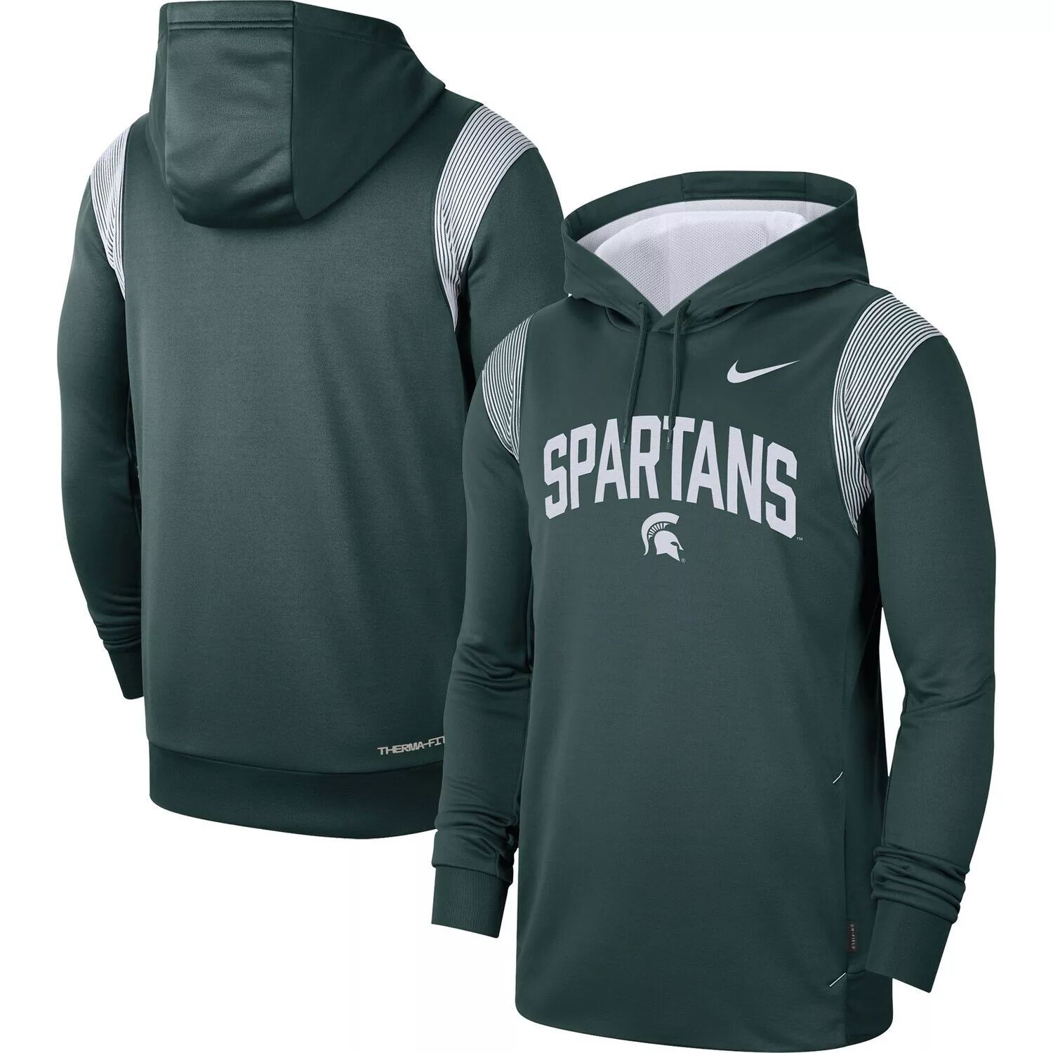

Мужской зеленый пуловер с капюшоном Michigan State Spartans 2022 Game Day Sideline Performance Nike